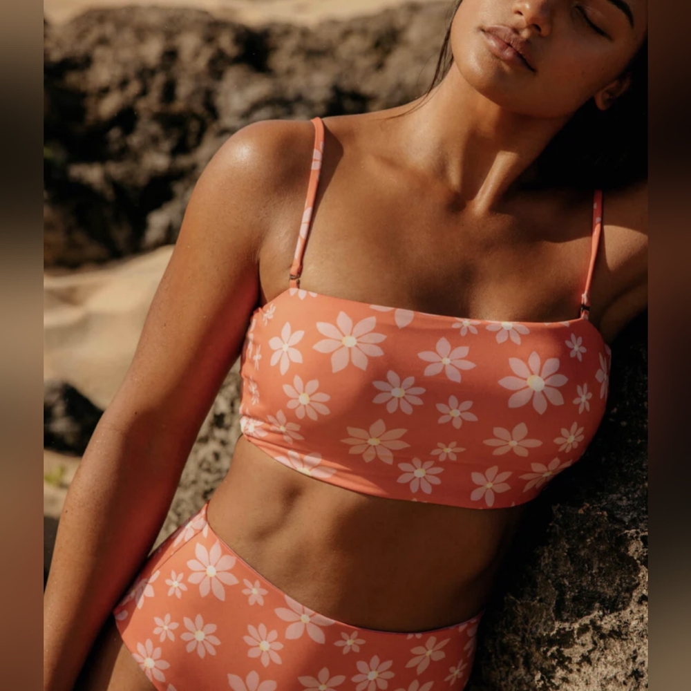 WRANGLER OUT WEST DREAMIN LONGER REVERSIBLE TUBE BIKINI TOP
